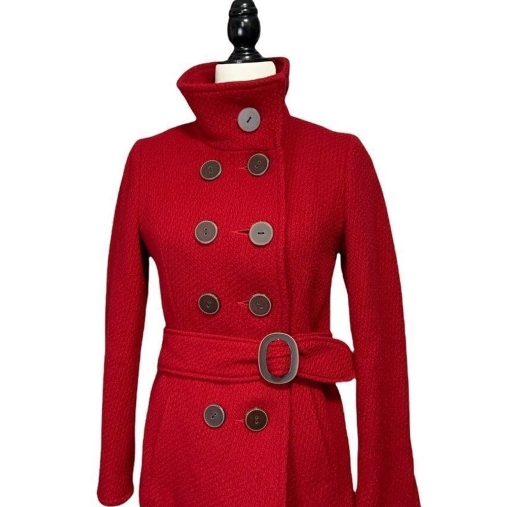 Soia & Kyo Red Coat Wool